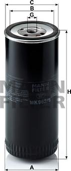 Mann-Filter WK 962/5 - Fuel filter www.autospares.lv