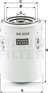 Mann-Filter WK 9059 - Fuel filter www.autospares.lv