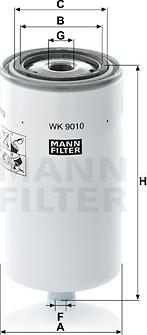 Mann-Filter WK 9010 - Degvielas filtrs www.autospares.lv