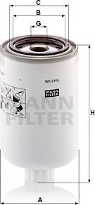 Mann-Filter WK 9165 x - Fuel filter www.autospares.lv