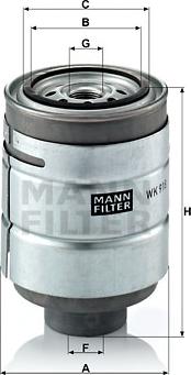 Mann-Filter WK 918 x - Degvielas filtrs autospares.lv