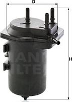 Mann-Filter WK 939/6 - Degvielas filtrs www.autospares.lv