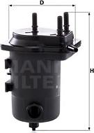 Mann-Filter WK 939/8 x - Degvielas filtrs www.autospares.lv