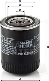 Mann-Filter WK 930/4 - Degvielas filtrs www.autospares.lv