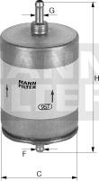 Mann-Filter WK 45/1 - Fuel filter www.autospares.lv