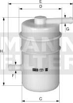 Mann-Filter WK 45 - Degvielas filtrs www.autospares.lv