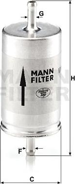 Mann-Filter WK 410 - Degvielas filtrs autospares.lv