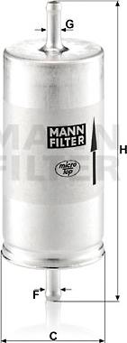 Mann-Filter WK 413 - Degvielas filtrs autospares.lv