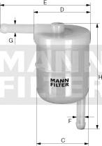 Mann-Filter WK 42/11 - Degvielas filtrs autospares.lv