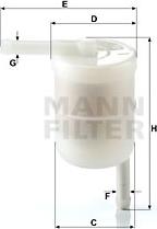 Mann-Filter WK 42/12 - Degvielas filtrs www.autospares.lv