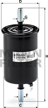 Mann-Filter WK 55/2 - Degvielas filtrs www.autospares.lv