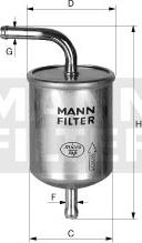 Mann-Filter WK 614/16 - Degvielas filtrs www.autospares.lv