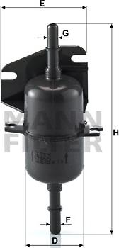 Mann-Filter WK 510 - Fuel filter www.autospares.lv