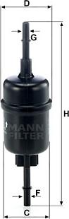 Mann-Filter WK 511/2 - Degvielas filtrs www.autospares.lv