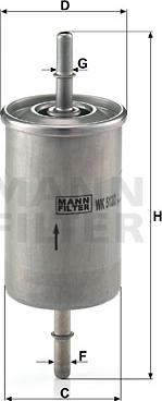 Mann-Filter WK 512/2 - Degvielas filtrs www.autospares.lv