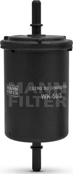 Mann-Filter WK 58/3 - Fuel filter www.autospares.lv