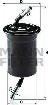 Mann-Filter WK 614/9 - Топливный фильтр www.autospares.lv