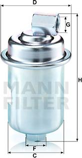 Mann-Filter WK 614/44 - Degvielas filtrs www.autospares.lv