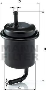 Mann-Filter WK 614/47 - Degvielas filtrs www.autospares.lv