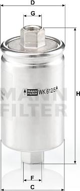 Mann-Filter WK 612/5 - Топливный фильтр www.autospares.lv