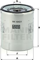 Mann-Filter WK 1040/1 x - Degvielas filtrs autospares.lv