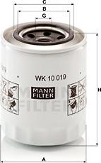 Mann-Filter WK 10 019 - Fuel filter www.autospares.lv