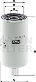 Mann-Filter WK 10 012 x - Degvielas filtrs autospares.lv