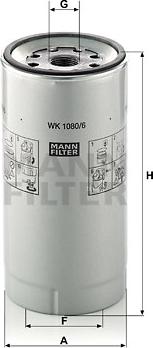 Mann-Filter WK 1080/6 x - Fuel filter www.autospares.lv