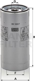 Mann-Filter WK 1080/7 x - Fuel filter www.autospares.lv