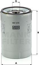 Mann-Filter WK 1070 x - Degvielas filtrs www.autospares.lv