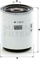 Mann-Filter WK 1142/2 x - Degvielas filtrs autospares.lv