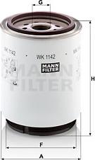 Mann-Filter WK 1142 x - Degvielas filtrs www.autospares.lv