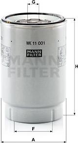 Mann-Filter WK 11 001 x - Degvielas filtrs www.autospares.lv