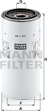 Mann-Filter WK 11 002 x - Degvielas filtrs autospares.lv