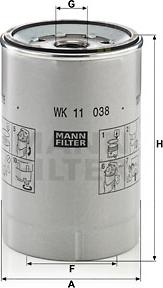 Mann-Filter WK 11 038 z - Fuel filter www.autospares.lv