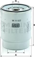 Mann-Filter WK 11 022 z - Degvielas filtrs www.autospares.lv