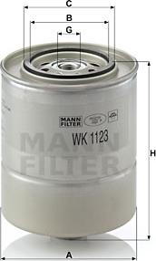 Mann-Filter WK 1123 - Degvielas filtrs www.autospares.lv