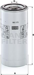 Mann-Filter WK 1175 x - Degvielas filtrs www.autospares.lv