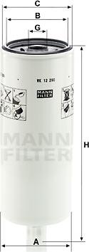 Mann-Filter WK 12 290 - Degvielas filtrs www.autospares.lv