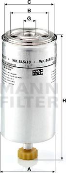 Mann-Filter WK 845/10 - Degvielas filtrs www.autospares.lv