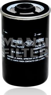 Mann-Filter WK 842/7 - Fuel filter www.autospares.lv