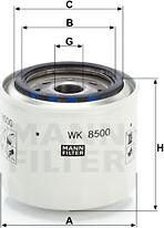 Mann-Filter WK 8500 - Fuel filter www.autospares.lv