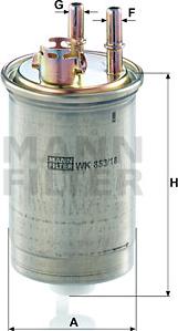 Mann-Filter WK 853/18 - Degvielas filtrs www.autospares.lv