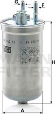 Mann-Filter WK 853/13 - Degvielas filtrs www.autospares.lv