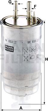 Mann-Filter WK 853/21 - Degvielas filtrs www.autospares.lv