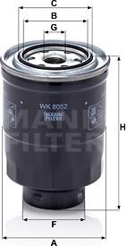 Mann-Filter WK 8052 z - Топливный фильтр www.autospares.lv