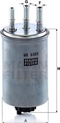 Mann-Filter WK 8069 - Degvielas filtrs www.autospares.lv