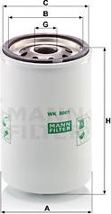 Mann-Filter WK 8001 - Degvielas filtrs www.autospares.lv