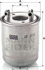 Mann-Filter WK 8016 x - Degvielas filtrs www.autospares.lv