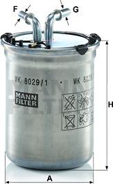 Mann-Filter WK 8029/1 - Degvielas filtrs www.autospares.lv